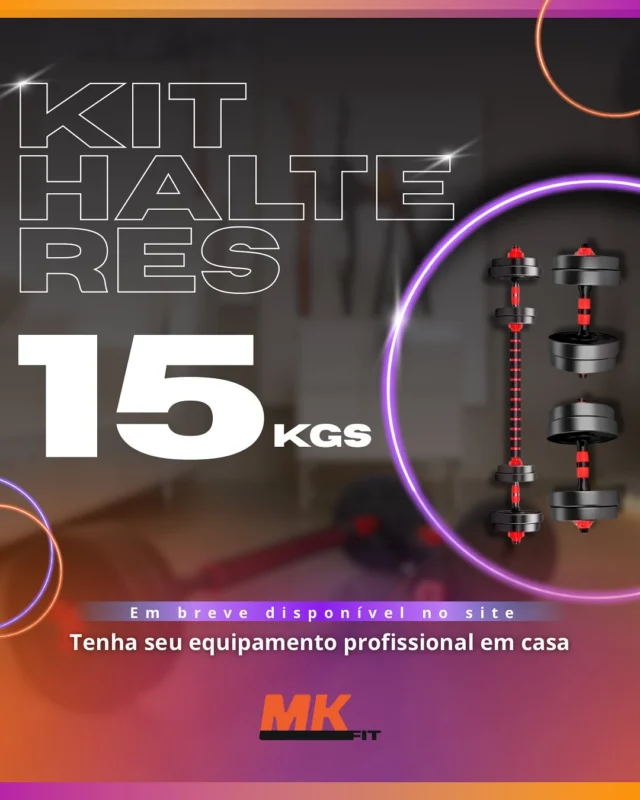 Se você quer força de verdade, o Kit Halteres 15 kg da MKFit é pra você. Feito pra quem busca evoluir sem atalhos, ele entrega intensidade, qualidade e resistência em cada treino. 

Chegou a hora de desafiar seus limites e sentir o resultado nas mãos. Garanta já o seu no site e comece a levantar o nível do seu treino hoje mesmo!